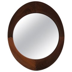 Franco Campo & Carlo Graffi Italian Wood Wall Mirror for Home, 1950s