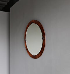 Franco Campo & Carlo Graffi Rosewood & Wenge Mirror, circa 1965