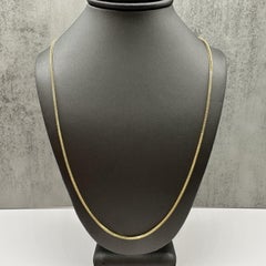 Franco Chain Necklace 14kt Yellow Gold 20in Hollow Lobster Clasp New