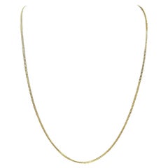 Franco Chain Necklace 14kt Yellow Gold 20in Hollow Lobster Clasp New