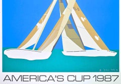 America's Cup 1987 - Screenprint by Franco Costa - 1986