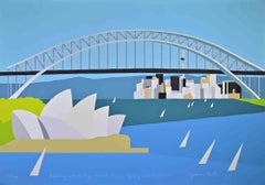 Dreaming and Sailing - Down Under... - Screenprint by Franco Costa - 1990s