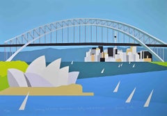 Dreaming and Sailing - Down Under ... - Screenprint by Franco Costa - 1990s