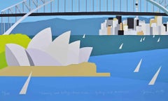 Dreaming and Sailing-Down Under-Sidney... - Screenprint by Franco Costa - 1990s