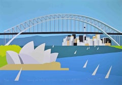 Dreaming and Sailing-Down Under-Sidney... - Screenprint by Franco Costa - 1990s