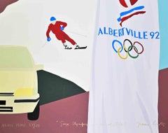 Jeux Olympiques d'Albertville '92 - Screenprint by Franco Costa - 1992