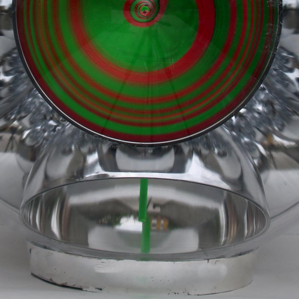 Sfera Cromocinetica - Gray Abstract Sculpture by Franco Costalonga