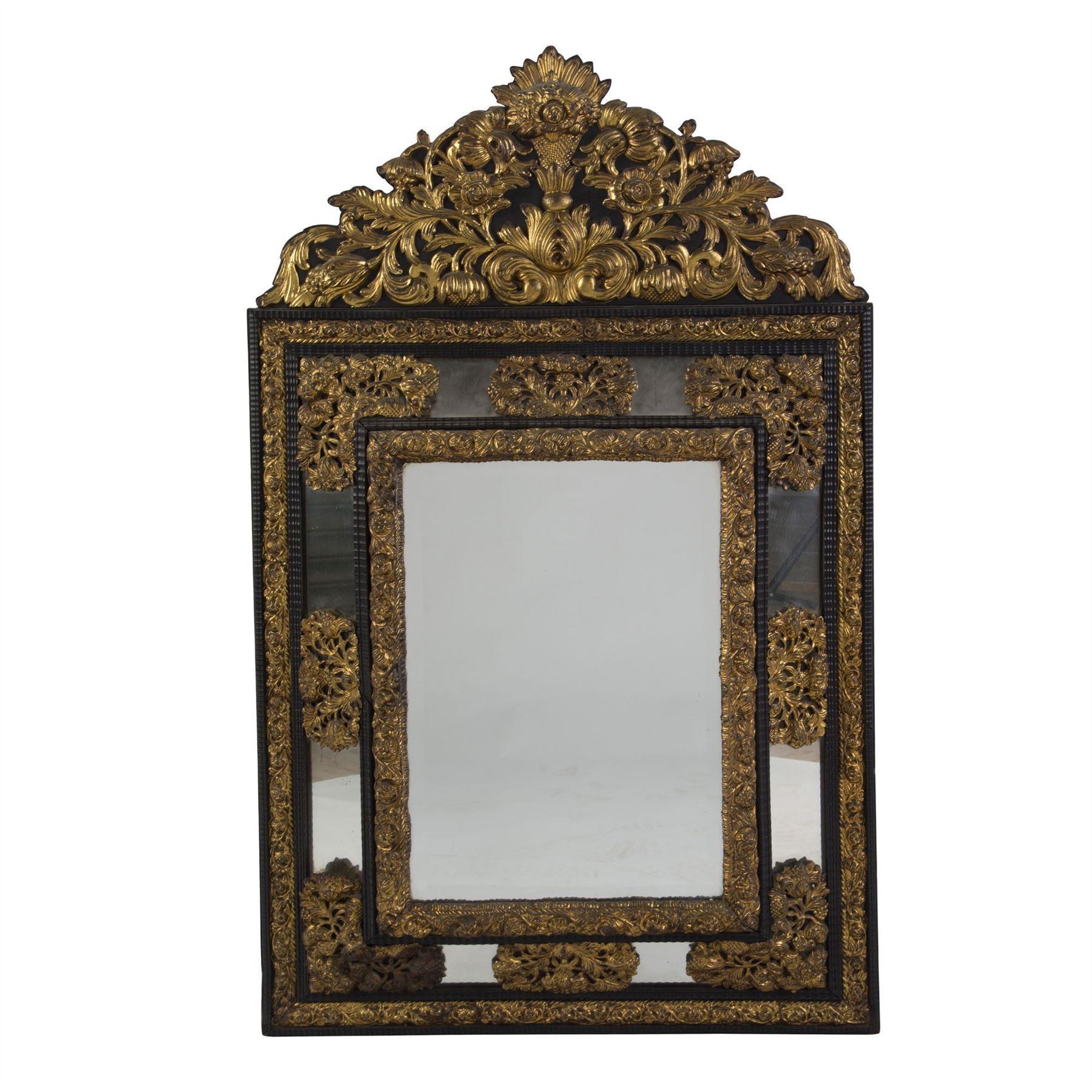Franco Flemish Repousse Mirror In Good Condition In Gloucestershire, GB