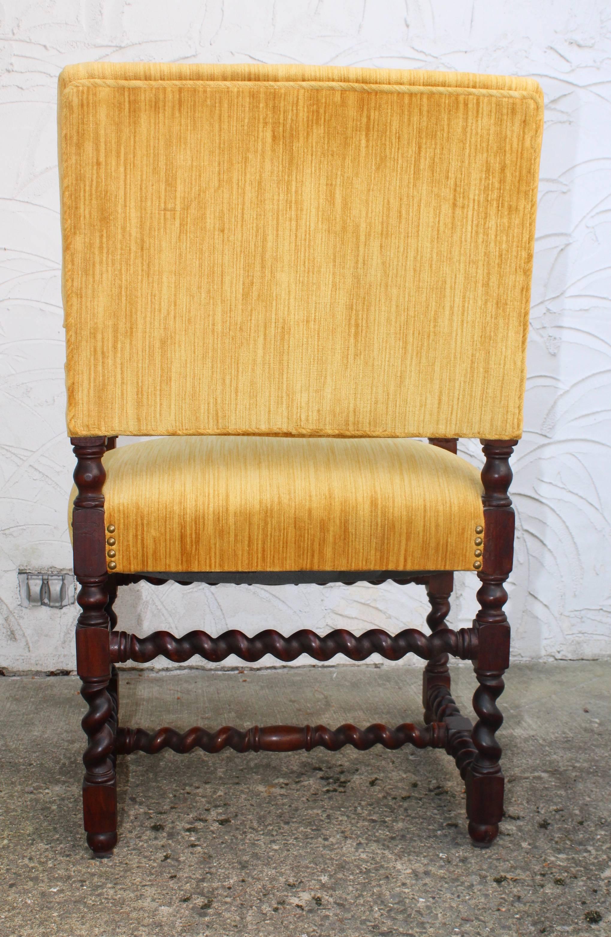 18th Century and Earlier Franco Flemish Walnut Armchair