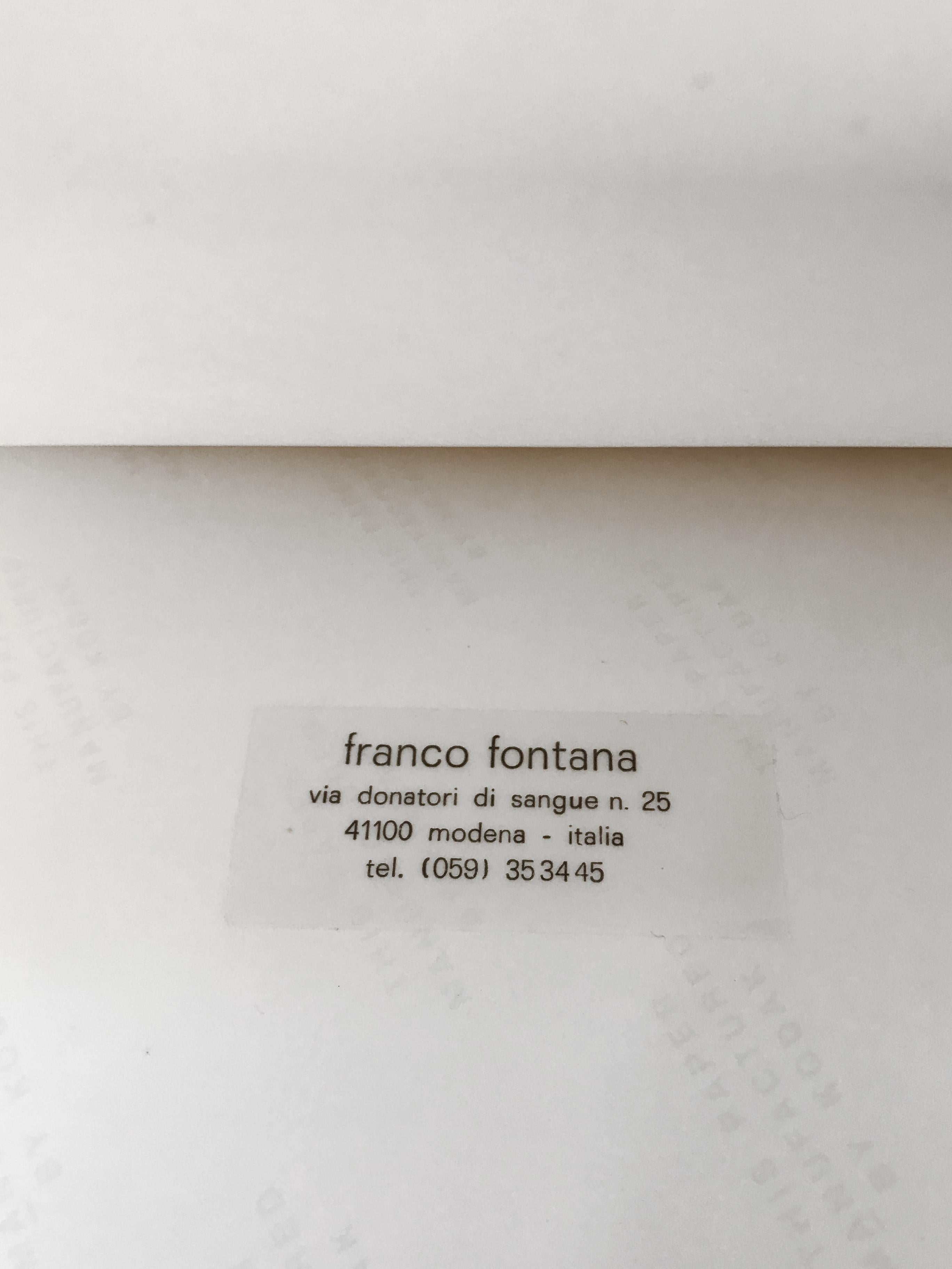 Paper Franco Fontana Italian Vintage Photographic Print, 1975