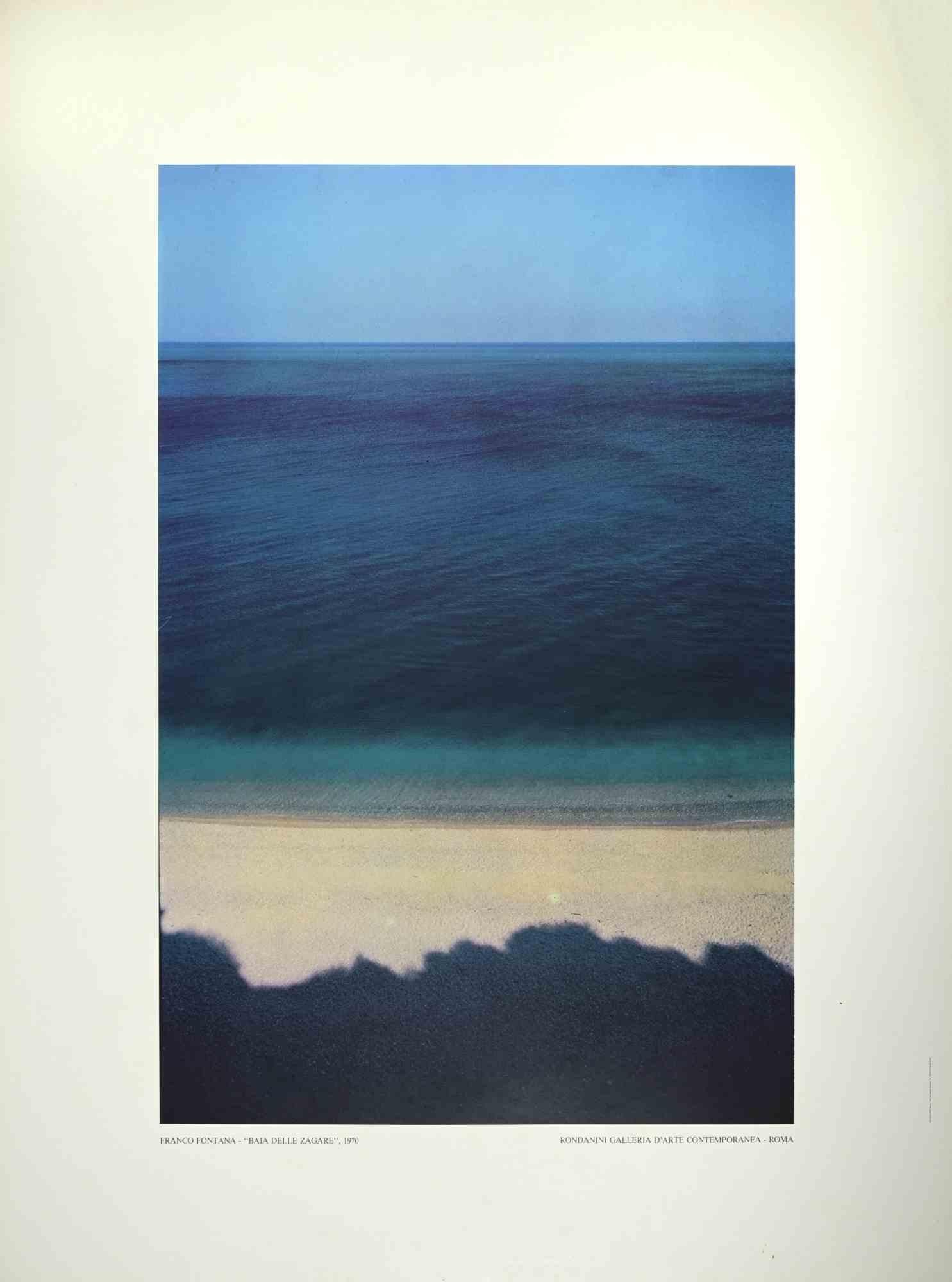 "Baia delle Zagare, 1970" is a beautiful offset realized by Franco Fontana.

Rondanini Galleria D'arte Contemporanea - Roma. Limited edition of 1.000

Coloured poster from a photograph by Franco Fontana (Modena, 1933), one of the italian most famous