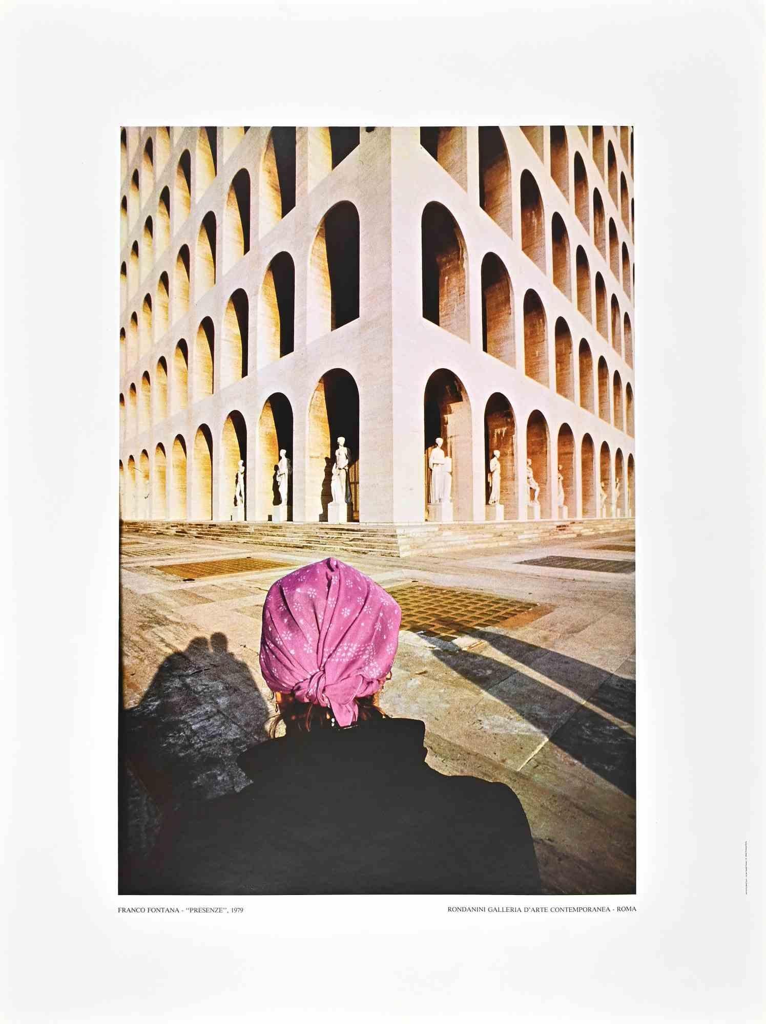 EUR ist ein schönes Offset, das von Franco Fontana realisiert wurde.

Sehr guter Zustand.

Farbiges Poster nach einer Fotografie von Franco Fontana (Modena, 1933), einem der berühmtesten italienischen Fotografen der Gegenwart. Der Titel steht unten.