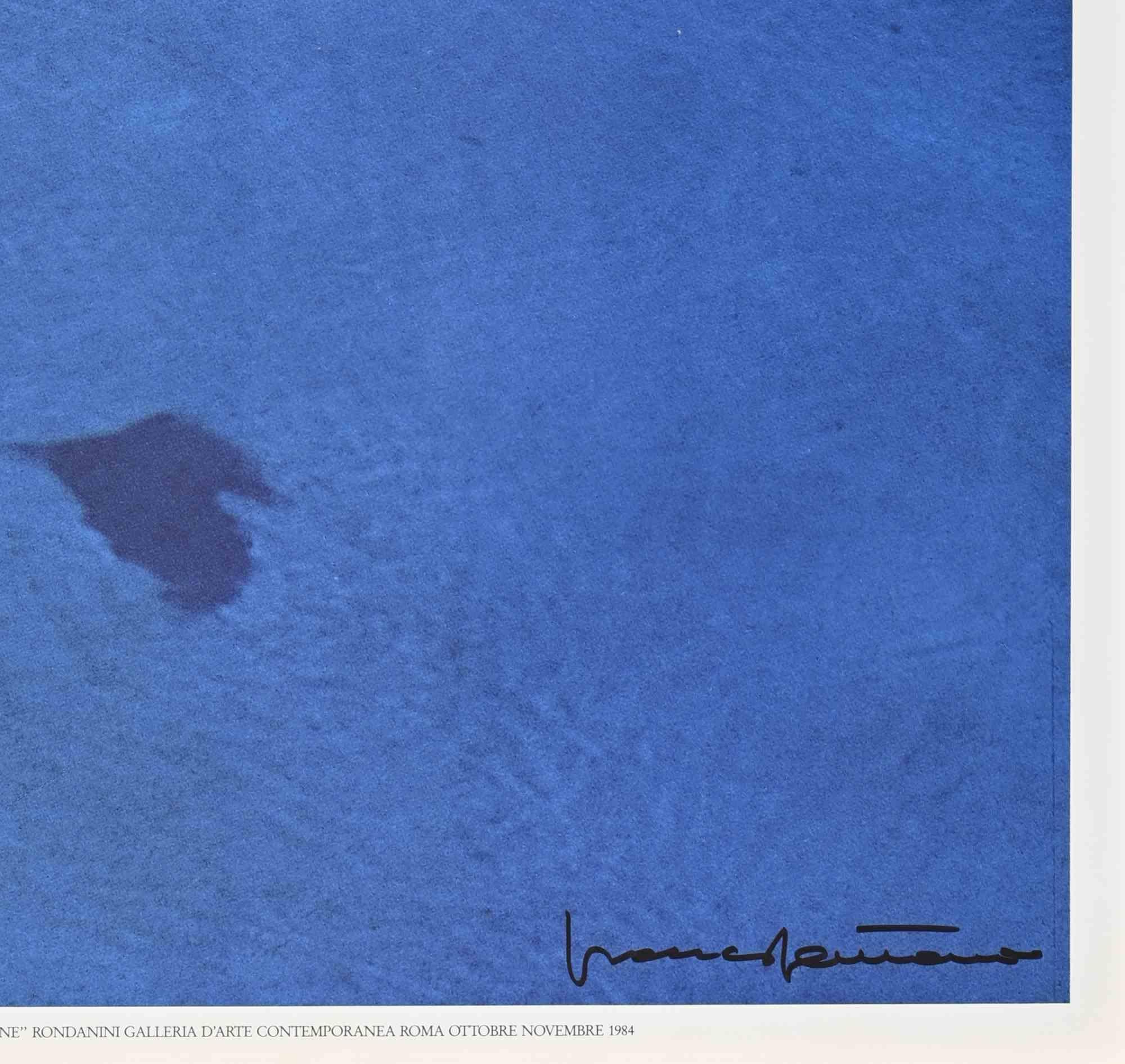 Pools - Vintage Offsetdruck nach Franco Fontana - 1984 im Angebot 1