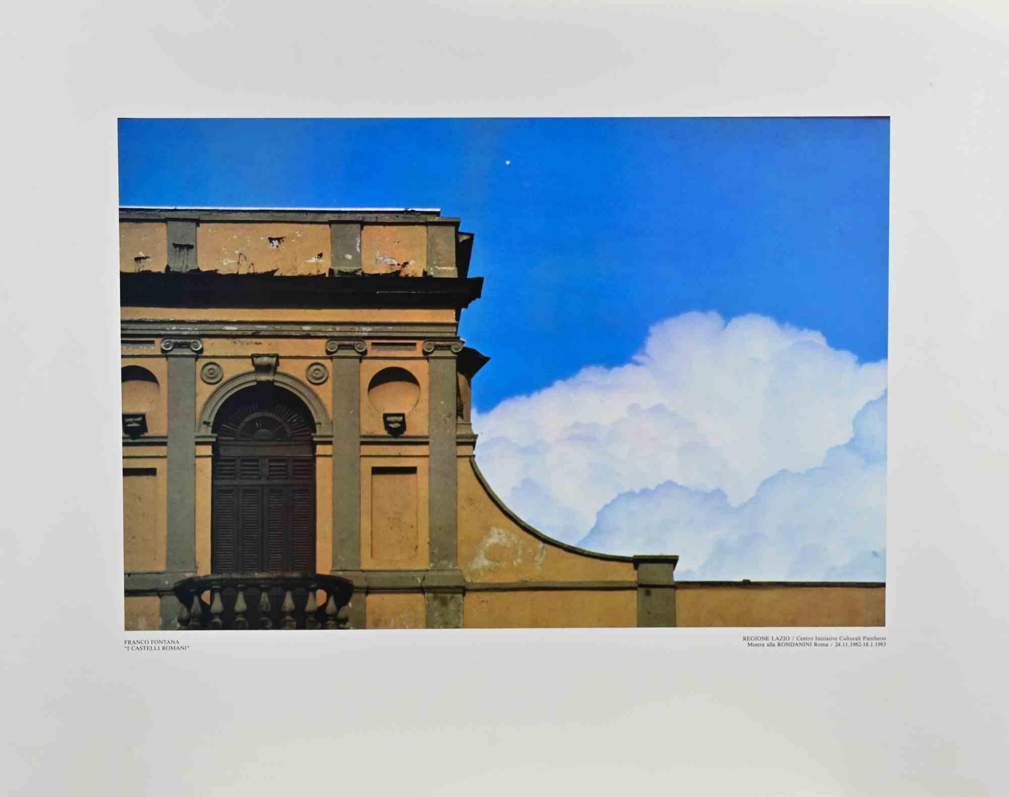 Roman Castels  is a vintage offset poster realized after a photograph by Franco Fontana.

Realized in occasion of Fontana
s exhibition at Galleria Rondanini, Roma.

Limited edition of 1000.

Excellent condition.