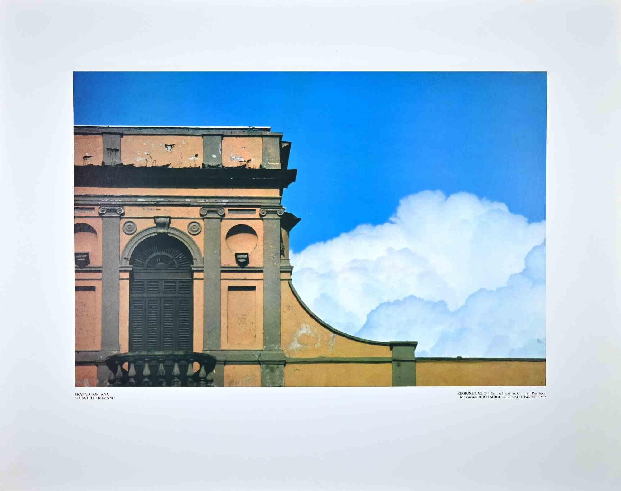 Roman Castels is a beautiful offset realized by Franco Fontana.

Good condition.

Colored poster from a photograph by Franco Fontana (Modena, 1933), one of the Italian most famous contemporary photographers. Titled at the bottom.

 Very good