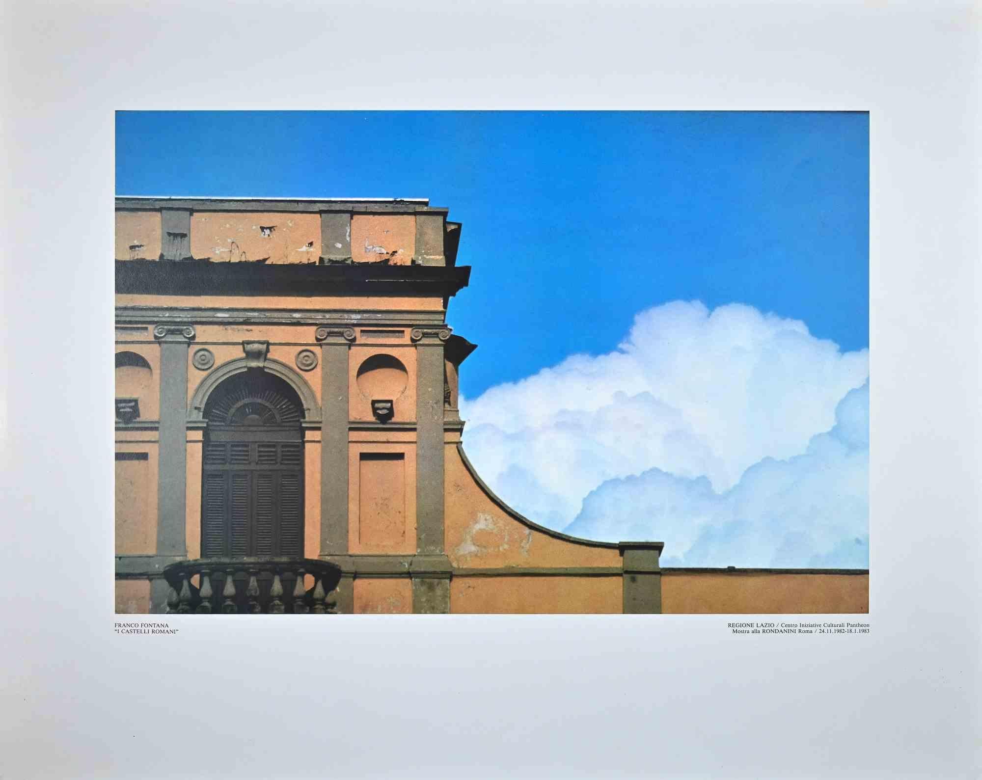 Roman Castels  is a beautiful offset realized by  Franco Fontana .

Good conditions.

Colored poster from a photograph by Franco Fontana (Modena, 1933), one of the Italian most famous contemporary photographers. Titled at the bottom. Very good