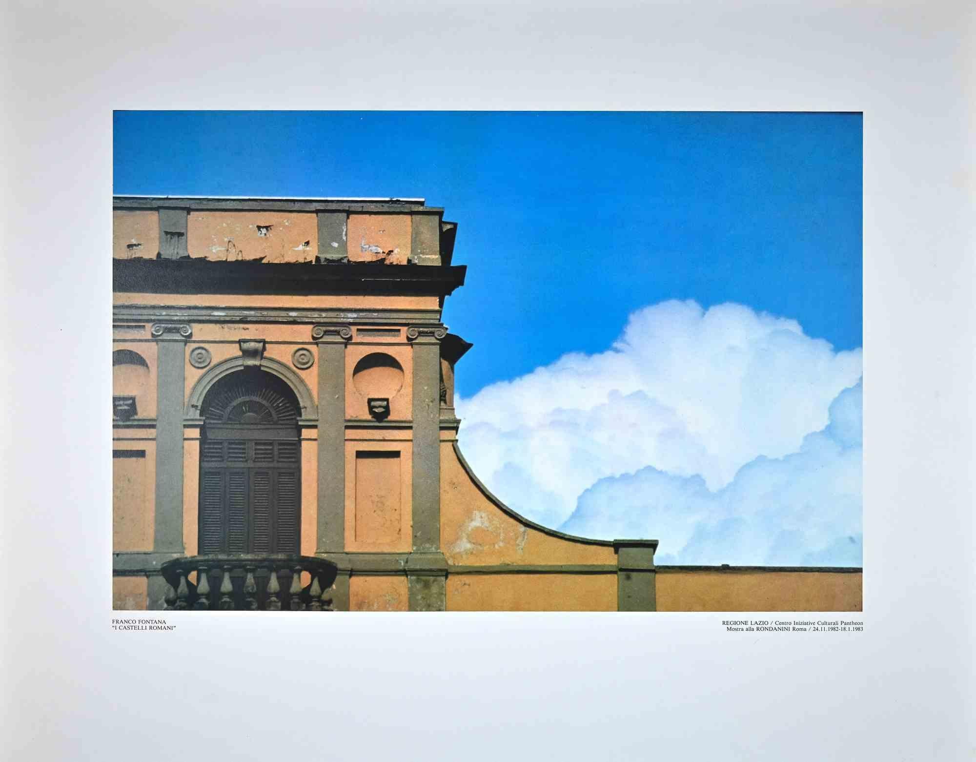 Roman Castels  is a beautiful offset realized by  Franco Fontana.

Good conditions.

Colored poster from a photograph by Franco Fontana (Modena, 1933), one of the Italian most famous contemporary photographers. Titled at the bottom. Very good