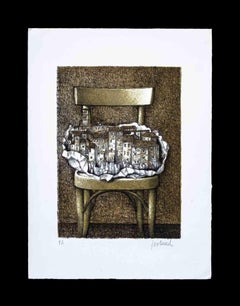 Sin título - Litografía de Franco Fortunato - 1990