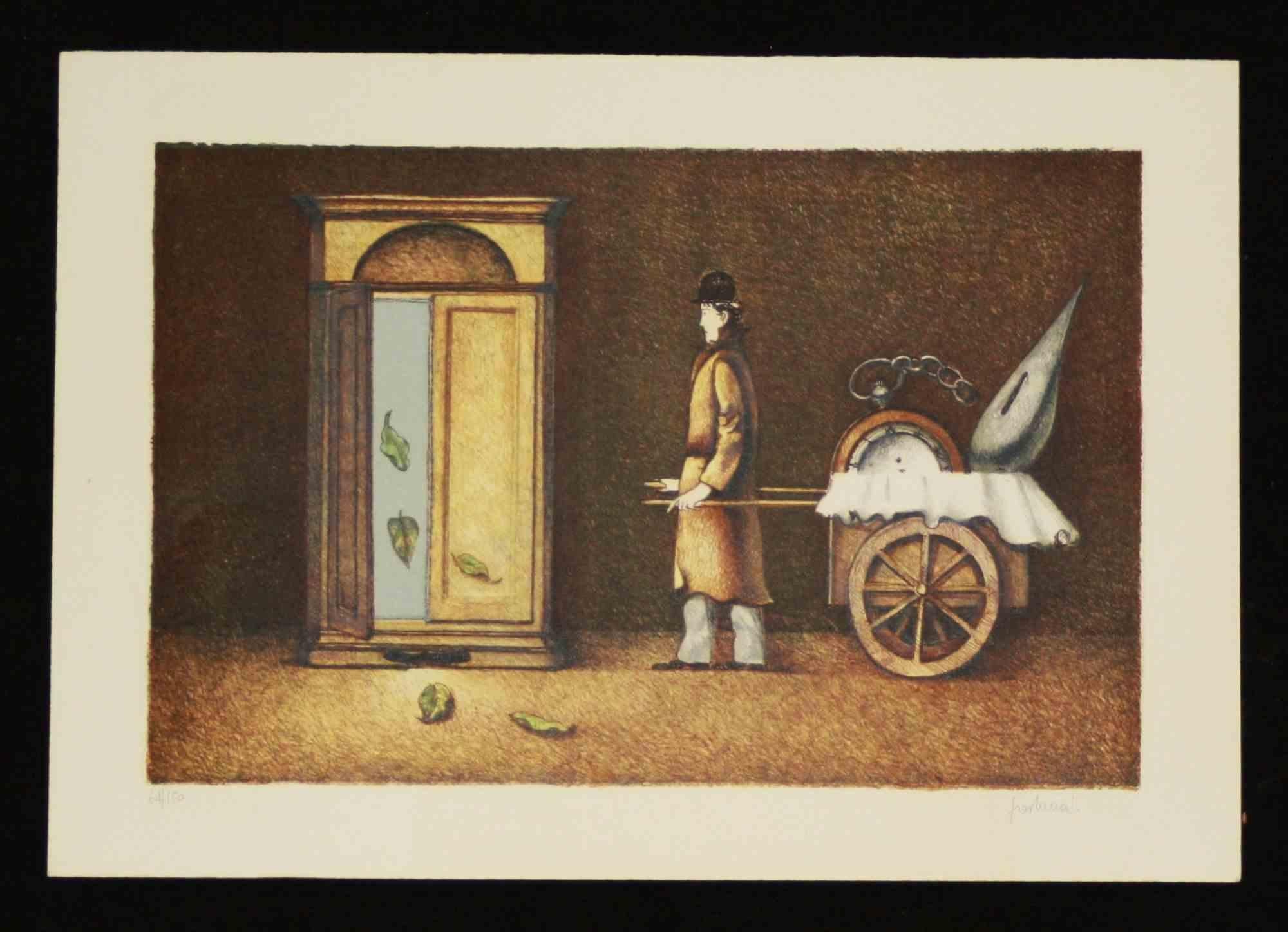 Litografía sobre papel Magnani-Pescia 310 gr/m2, tamaño del papel 35cm x 50cm, tamaño de la obra 42cmx27,5cm . Excelente estado, sin defectos.
 
Franco Fortunato nació en Roma en 1946. Se formó artísticamente como autodidacta mediante el estudio de
