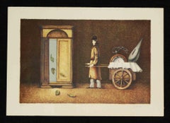 Sin título - Litografía de Franco Fortunato - 1990
