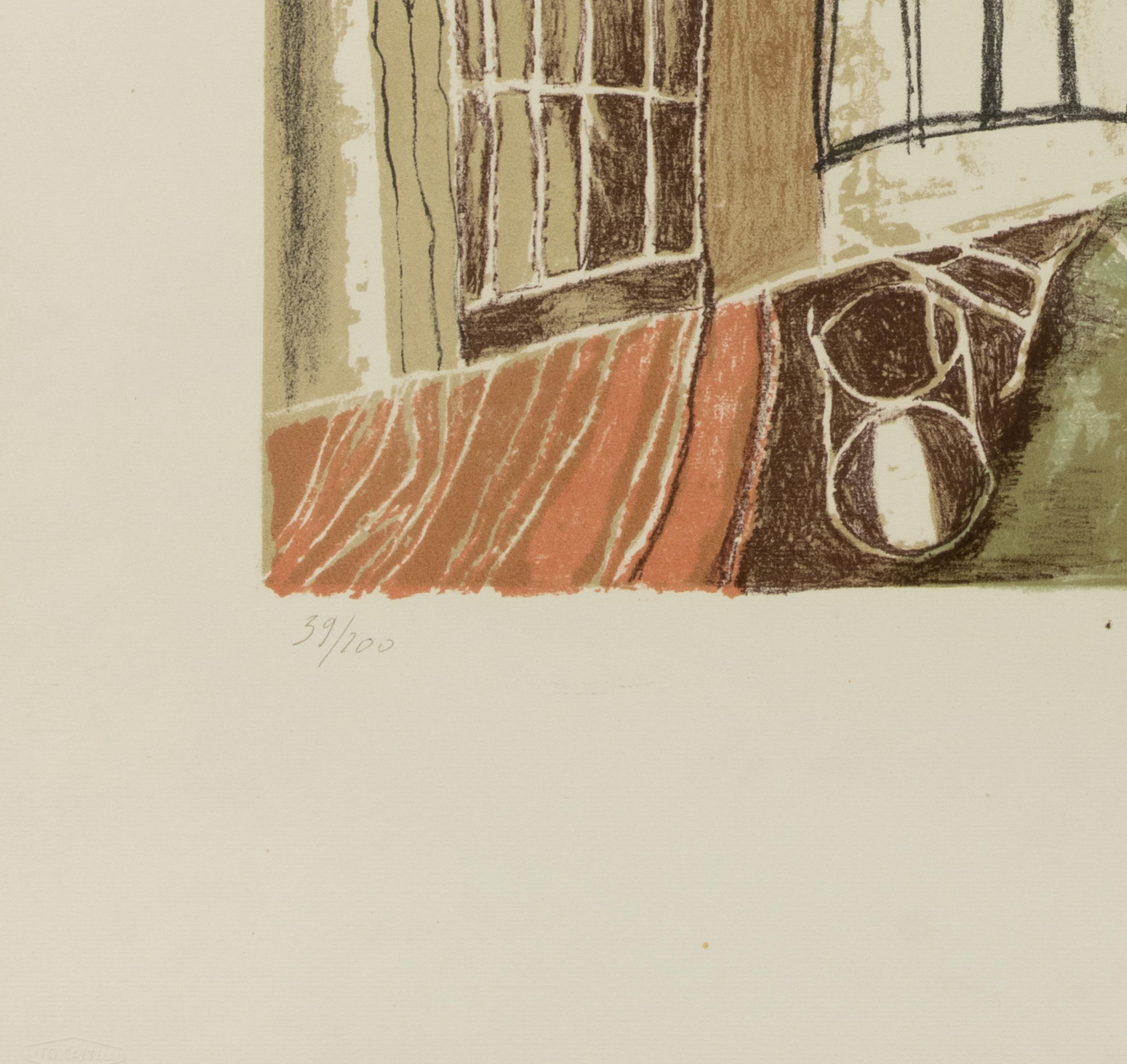 Architectures - Lithograph by Franco Gentilini - 1970s For Sale 1