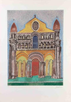 Iglesia - Serigrafía de Franco Gentilini - Años 70