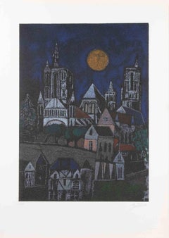 Church's - Serigrafia di Franco Gentilini - Anni '70