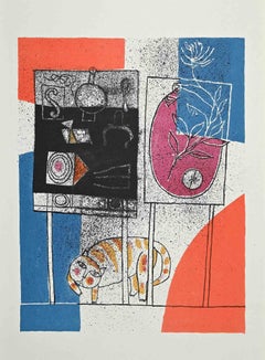 Composition - Offset Print by Franco Gentilini - 1970s