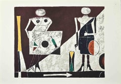 Figures - Offset Print by Franco Gentilini - 1970s