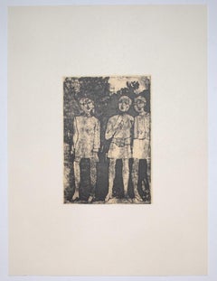 Girls - Original Offset Print after Franco Gentilini - 20th Century