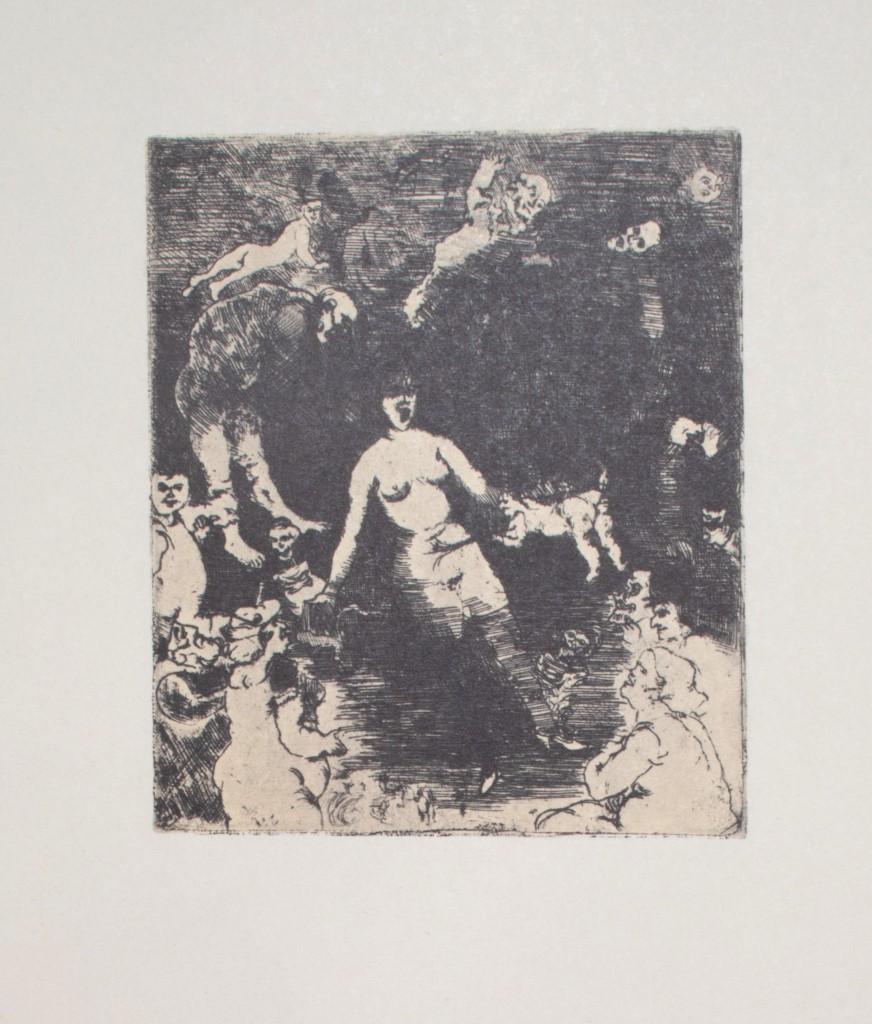 Horror Scene is an original Vintage Offset Print on ivory-colored paper, realized by Franco Gentilini (Italian Painter, 1909-1981) in the late 20th Century.

The state of preservation of the artwork is excellent.

Not Signed. Not Numbered.

Sheet