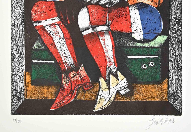 Franco Gentilini - King of Coins - Etching by Franco Gentilini - 1970s ...