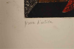 Gravure « King of Coins » de Franco Gentilini, années 1970