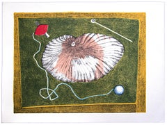 Knitting - Original Offset by Franco Gentilini  - 1970s