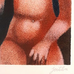 Luisa and Ippolito - Lithograph by Franco Gentilini - 1980