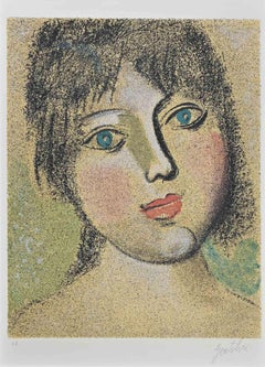 Luisa - Litografía de Franco Gentilini - Años 80