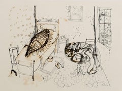 Vintage Metamorphosis - Original Offset Print by Franco Gentilini - 1970s