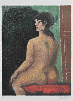 Nude from the Back - Lithograph by Franco Gentilini - 1970s