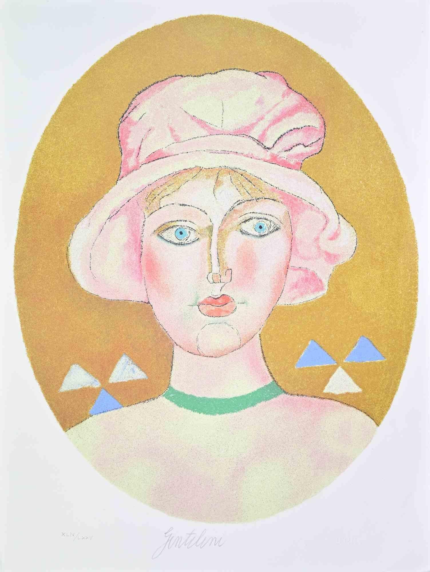 Lithograph realized by Franco Gentilini in 1981.

Hand signed and numbered.

Edition of 125 prints, plus 75 prints in Roman numbers.

Excellent condition.