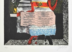 La reina de los palos - Grabado de Franco Gentilini - Años 70