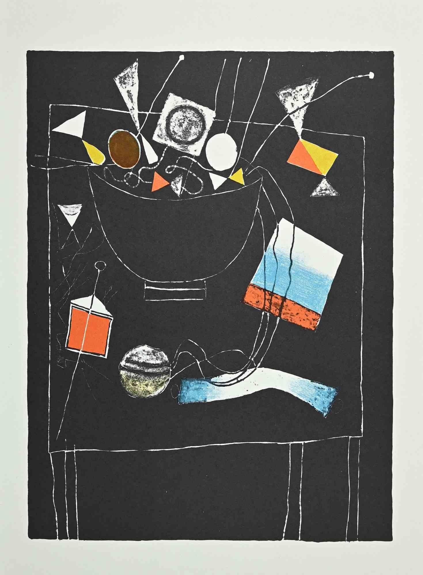 Still Life ist ein Vintage-Offsetdruck auf elfenbeinfarbenem Papier, realisiert von  Franco Gentilini (italienischer Maler, 1909-1981) in den 1970er Jahren.

Der Erhaltungszustand der Kunstwerke ist ausgezeichnet.

Franco Gentilini (italienischer