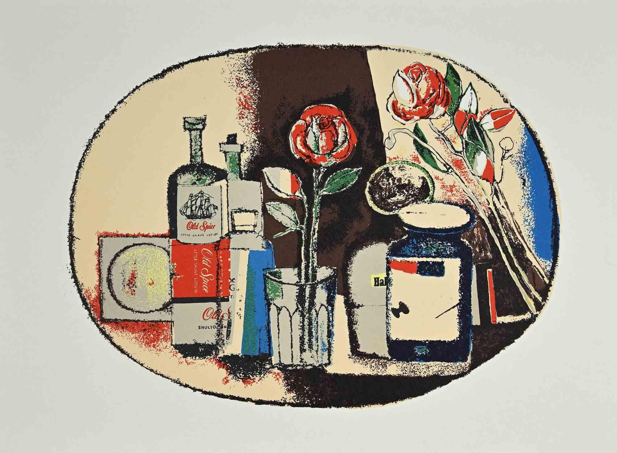 Nature morte - Impression offset de Franco Gentilini - 1970