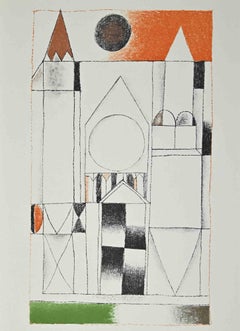 La cathédrale - Impression offset de Franco Gentilini - 1970