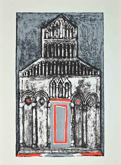 The Cathedral - Offset Print by Franco Gentilini - 1970s