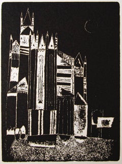 La cathédrale - Offset de Franco Gentilini - 1970