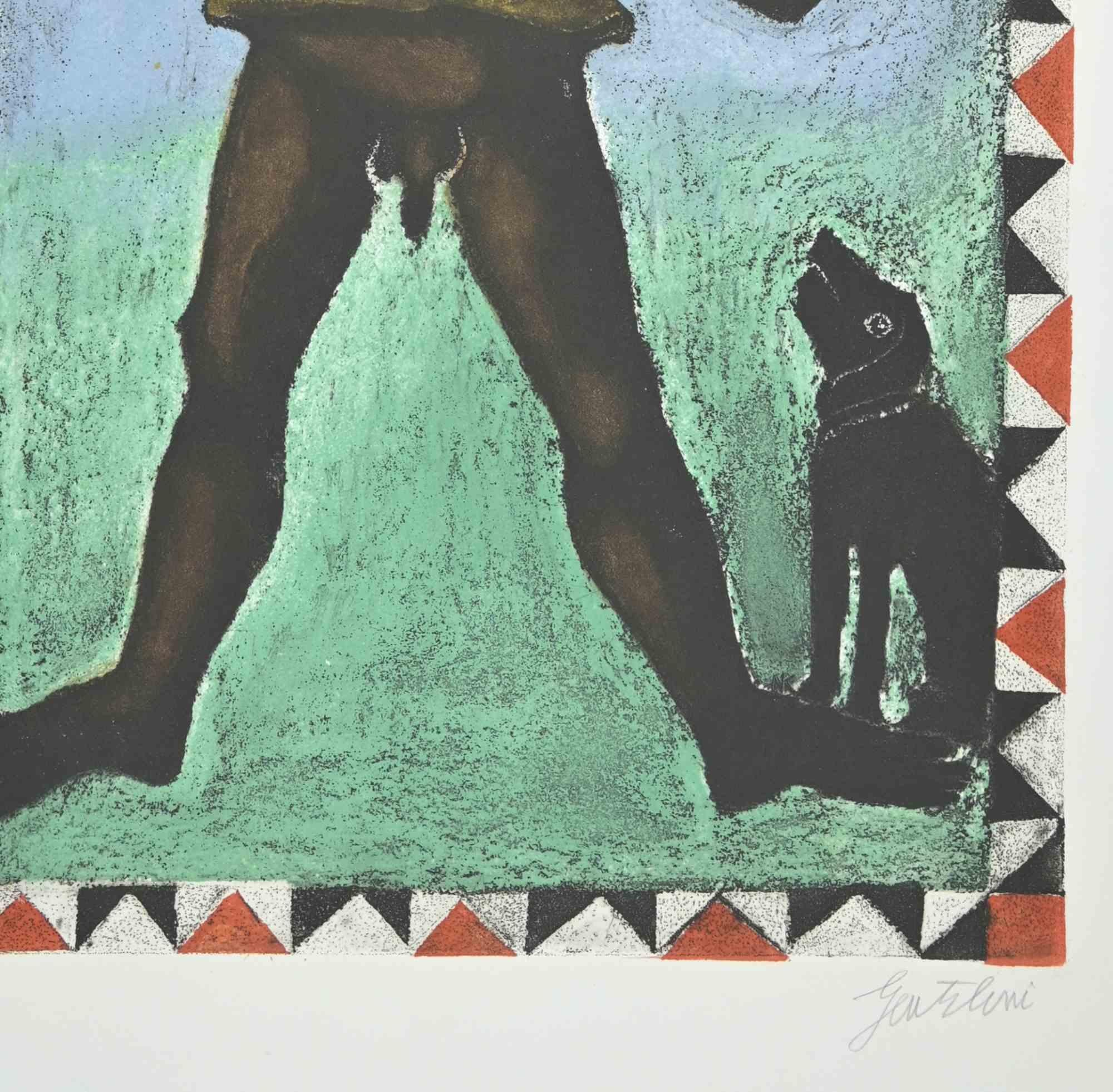  The Crazy - Etching and Aquatint by Franco Gentilini - 1970s For Sale 1