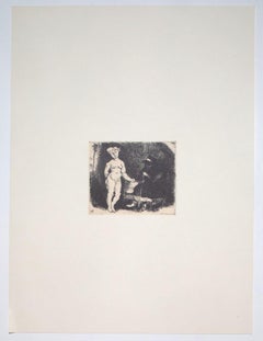 The Girl - Vintage Offset Print by Franco Gentilini - 20th Century