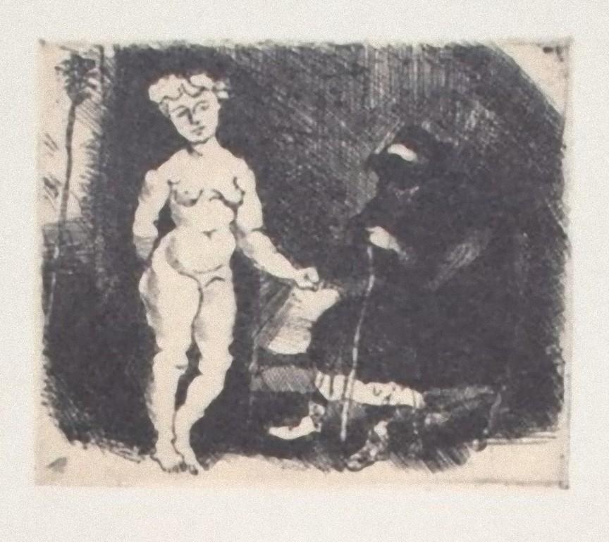 La ragazza è un'originale stampa offset d'epoca su carta color avorio, realizzata da Franco Gentilini (pittore italiano, 1909-1981), alla fine del XX secolo.

Lo stato di conservazione delle opere d'arte è eccellente.

Non firmato. Non