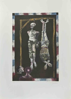 Retro  The Hanged Man - Etching and Aquatint by Franco Gentilini - 1970s
