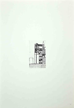 The Little Castle - Offset Print by Franco Gentilini - 1970s